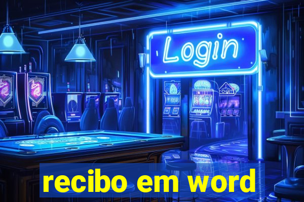 recibo em word